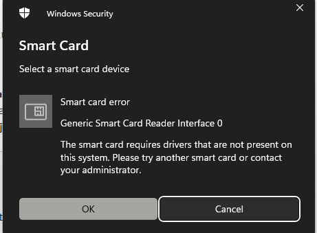 smart card authentication stopped working|Windows 11 smart card error .